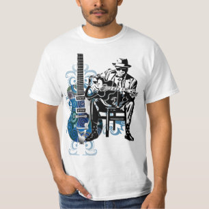 blues guitar man soul music tshirt