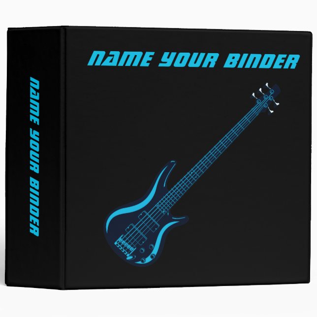 Blues Guitar Personalized Music Binder (Front/Spine)
