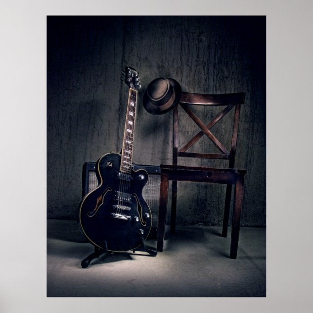 blues guitar poster (Front)