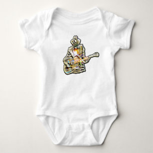 Blues Guitarist – Feel the Music Art Baby Bodysuit