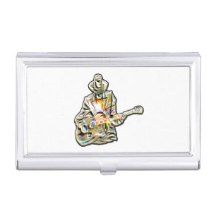 Blues Guitarist – Feel the Music Art Business Card Case