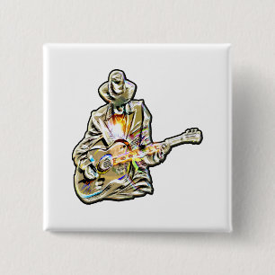 Blues Guitarist – Feel the Music Art Button