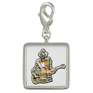 Blues Guitarist – Feel the Music Art Charm