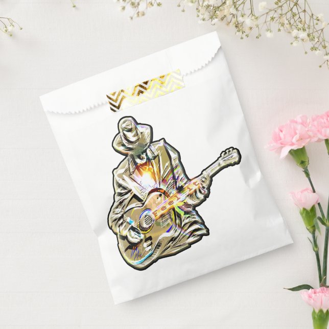 Blues Guitarist – Feel the Music Art Favor Bag (Sealed)