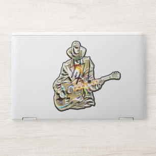 Blues Guitarist – Feel the Music Art HP Laptop Skin