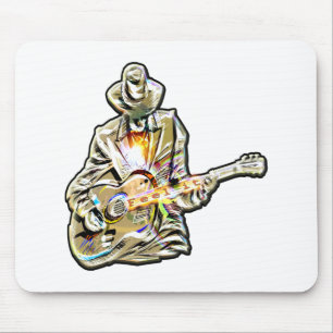Blues Guitarist – Feel the Music Art Mouse Pad