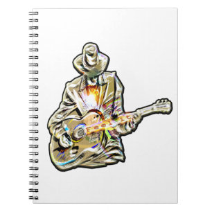 Blues Guitarist – Feel the Music Art Notebook