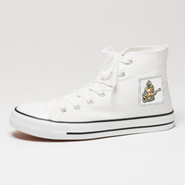 Blues Guitarist – Feel the Music Art Patch (On Shoe Ankle)