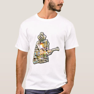 Blues Guitarist – Feel the Music Art T-Shirt