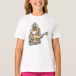 Blues Guitarist – Feel the Music Art T-Shirt