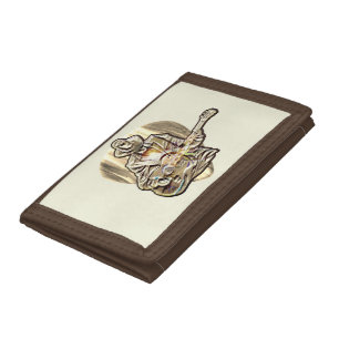 Blues Guitarist – Feel the Music Art Tri-fold Wallet