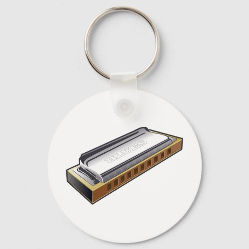 Blues Harmonica _ Key Chain