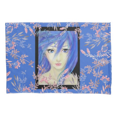 Blues Have It Original Anime Character Pillow Case