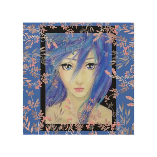 Blues Have It Original Anime Character Wood Wall Art