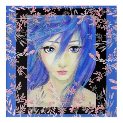 Blues Have It Original Anime Girl Acrylic Print