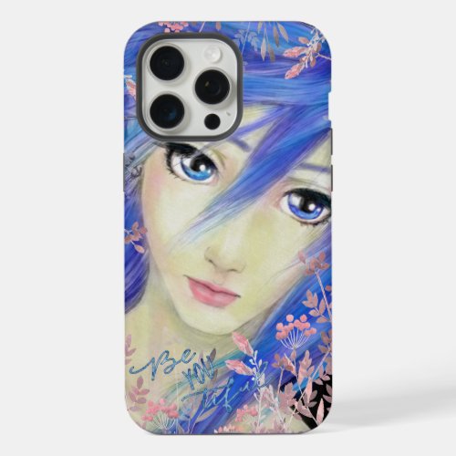 Blues Have It Original Anime Girl iPhone 15 Pro Max Case