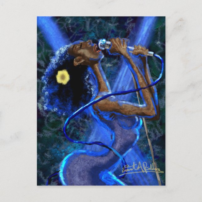 Blues in Rhapsody Postcard (Front)