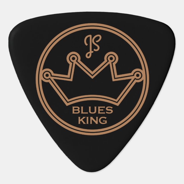 Blues, Jazz King Groverallman Guitar Pick (Front)