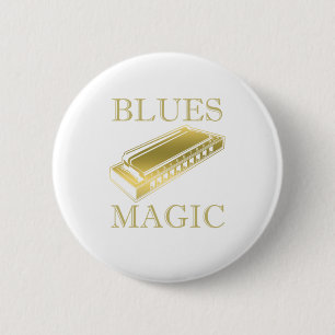 Blues Magic Instrument Harmonica Music Sound Gift Button