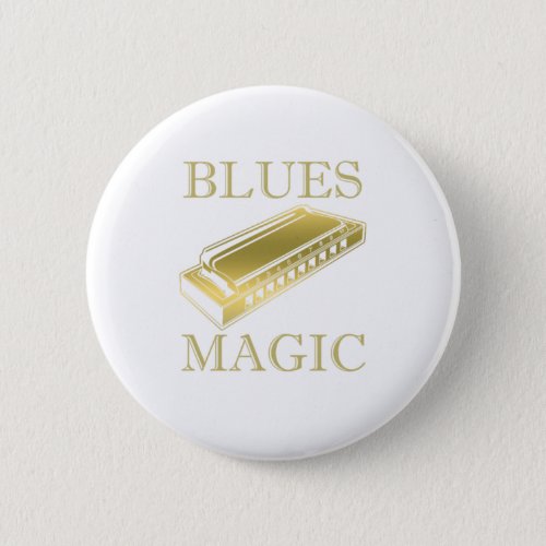 Blues Magic Instrument Harmonica Music Sound Gift Button
