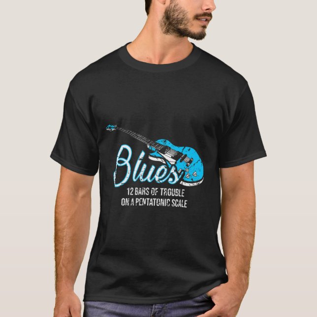 Blues Music Band Lover Harmonica Teacher Classic T T-Shirt (Front)