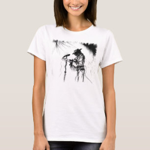 Blues Music Live Band Guitar Sketch Art T-Shirt