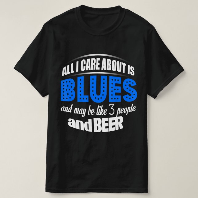 Blues Music T-Shirt (Design Front)
