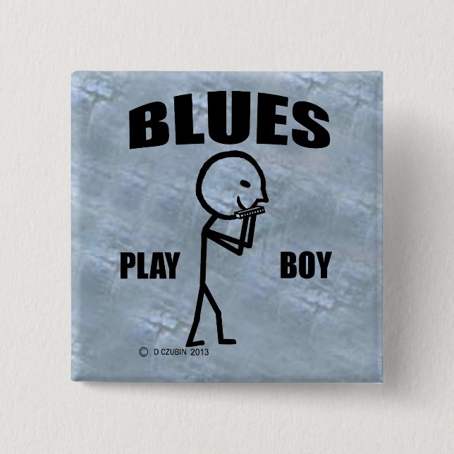 Blues Play Boy Button (Front)