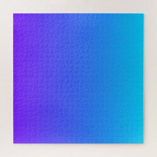 Blues  Purple  Modern Color Gradient Ombre Jigsaw Puzzle
