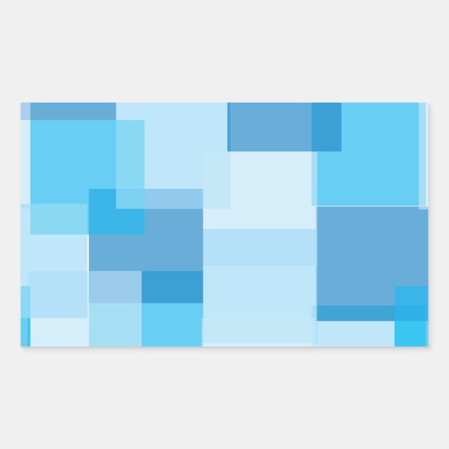 Blues Rectangular Sticker (Front)