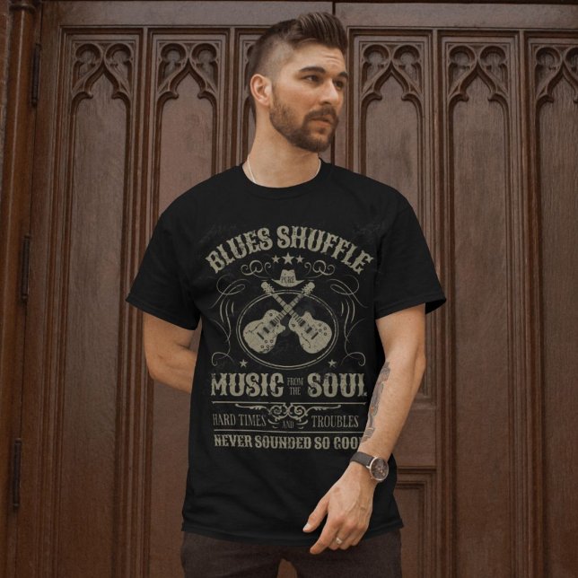 Blues Shuffle Music From The Soul For Musicians T-Shirt (Creator Uploaded)