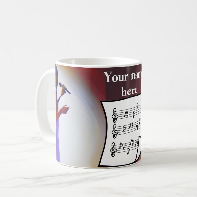 Blues Singer Coffee Mug (Front Left)