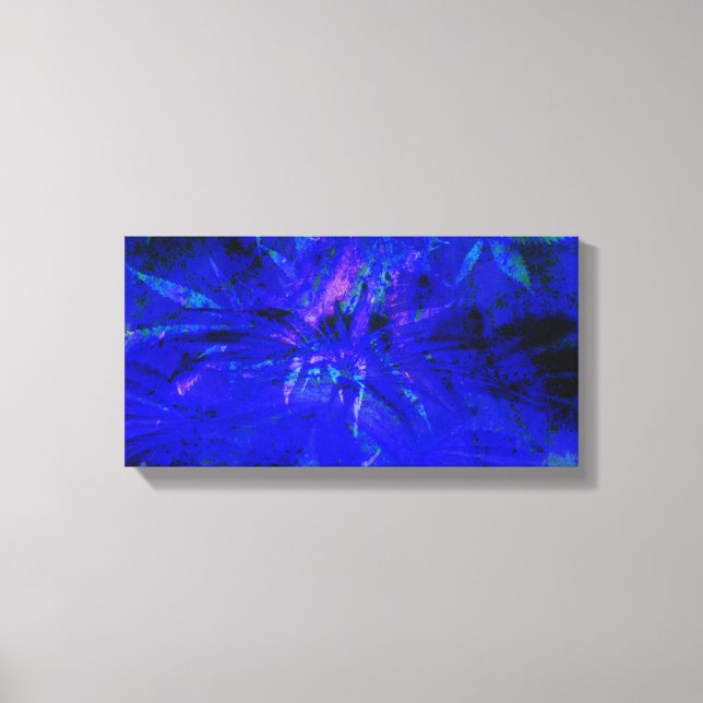 Blues Weed Canvas Print (Front)
