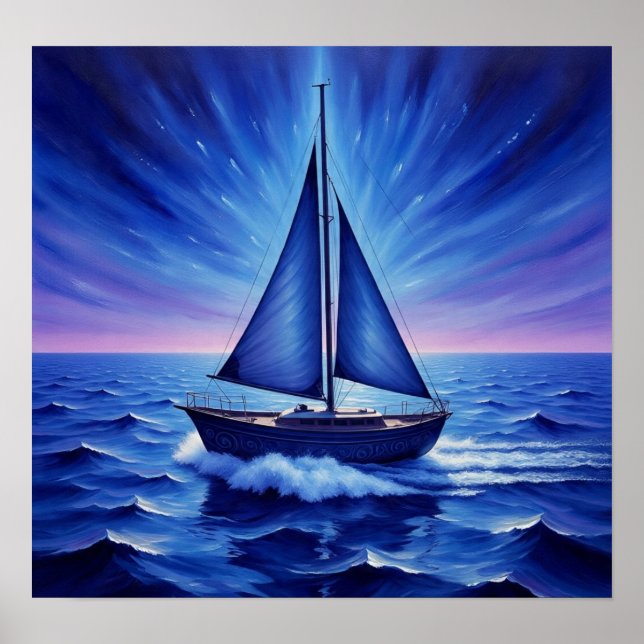 BlueSailBoat  Poster (Front)
