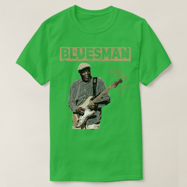 Bluesman Buddy Guy T-Shirt (Design Front)
