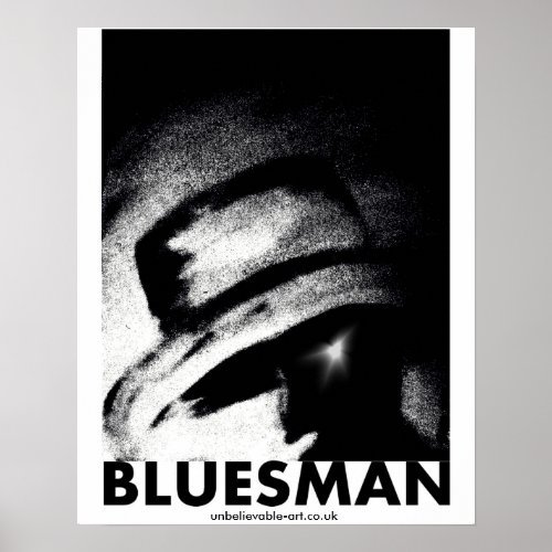 Bluesman Musicman Musician Blues Poster
