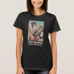 Bluesman Samurai Playing Guitar  The Blues are Uni T-Shirt