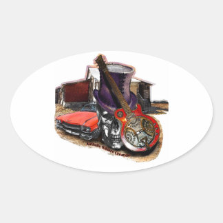 BLUESROCK ATTITUDE Oval Sticker