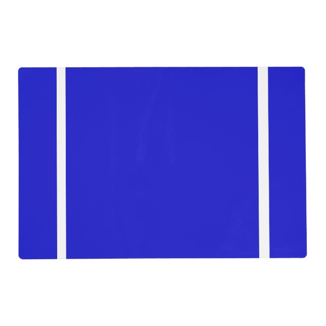 Bluest Blue Paper Placemats (Front)