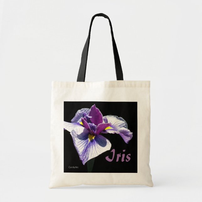Bluest Purple Iris Tote Bag (Front)
