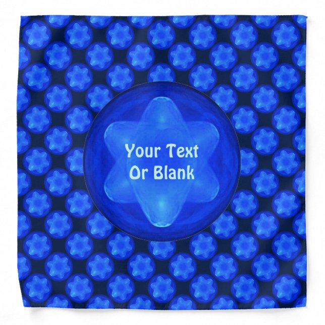 Bluestar Fractal Bandana (Front)