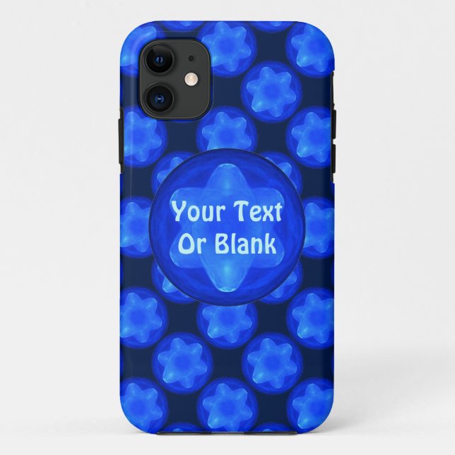 Bluestar Fractal Case-Mate iPhone Case (Back)