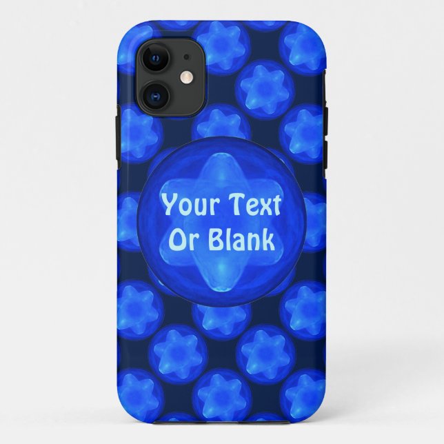 Bluestar Fractal Case-Mate iPhone Case (Back)