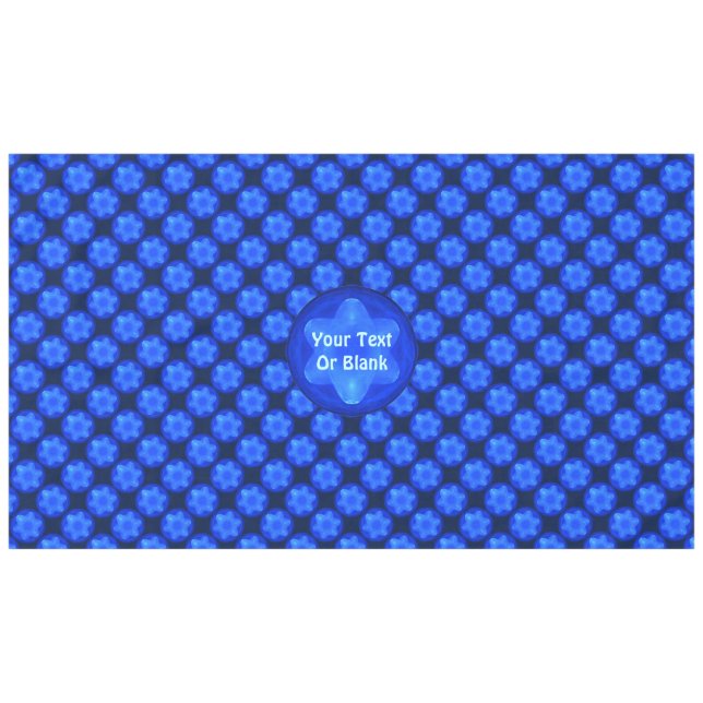 Bluestar Fractal Tablecloth (Front (Horizontal))