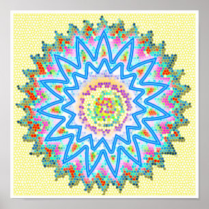 BlueStar Sparkling Soothing Healing Chakra Poster