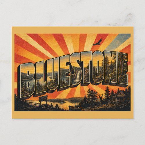 Bluestone State Park WV Lake River Forest Art Postcard