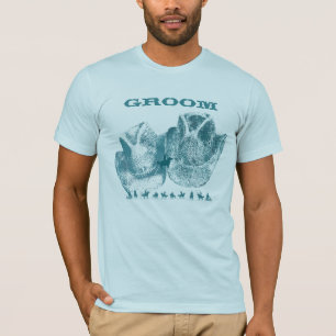 Bluestone Teal Western Horse Ranch Farm Wedding T-Shirt
