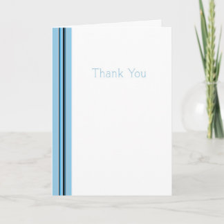 BlueStriped Thank You Card