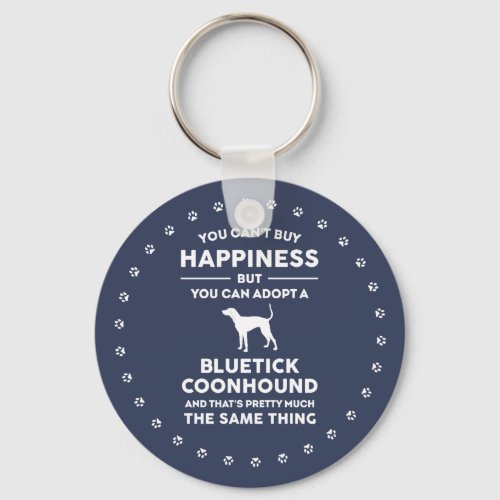 Bluetick Coonhound Adoption Happiness Keychain