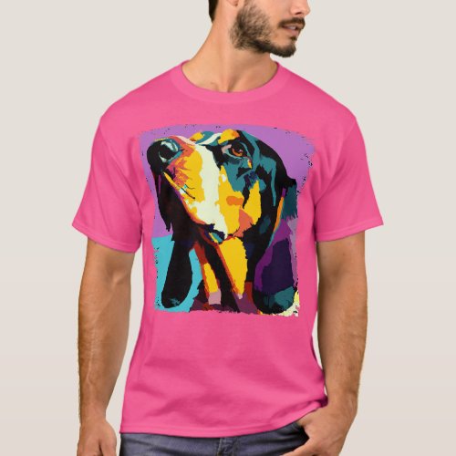 Bluetick Coonhound Art Dog Lover Gifts 1 T_Shirt